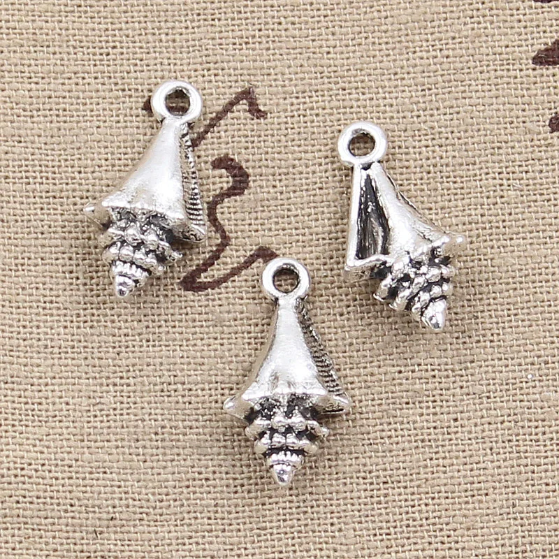

5pcs Charms conch shell 21x11x6mm Antique Making pendant fit,Vintage Tibetan Silver,DIY Handmade Jewelry