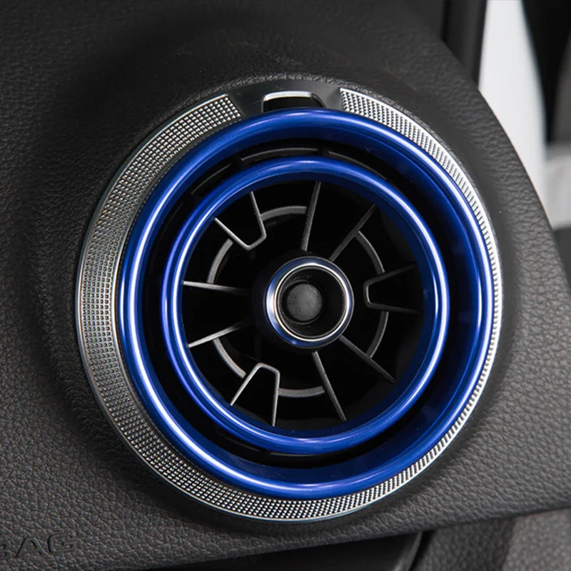 Car Steel Rear Air Condition Frame Vents Cover trim For Audi A3 8V 2013-2018