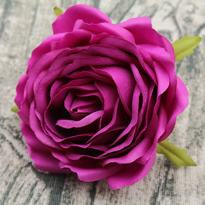 

8cm full rose heads artificial floral for DIY work wedding decoration