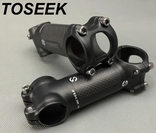 Toseek ZF-ONE haste de carbono 25 / 35 graus mountain bike stem 31.8mm  guiador hastes