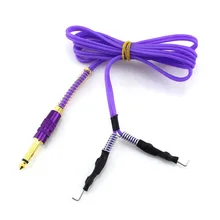 1 шт. Фиолетовый силиконовый Татуировка Клип шнур для татуировки Мощность комплект поставки