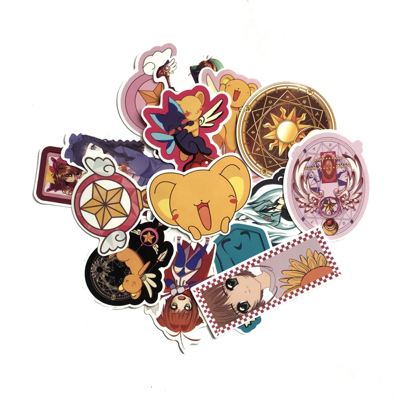 15 шт. аниме Сменные маленькие наклейки Сакура смешанные s для сноуборда ноутбука