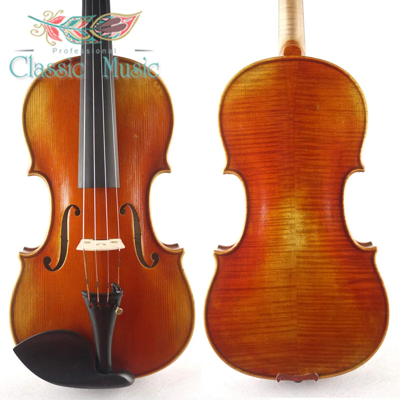 

Top Handmade Oil varnish,Antonio Stradivaius1714 "Soil" Violin Copy, No.1297. Rich Powerful sound, European Spruce