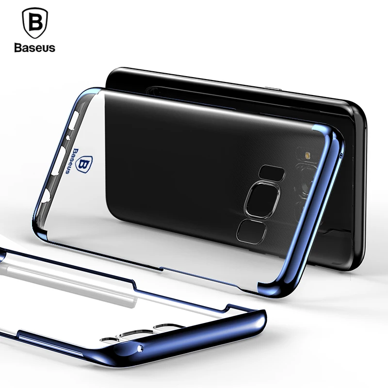 Baseus Luxury Glitter Phone Case For Samsung S8 Funda Capa Ultra thin Back Cover For Galaxy S8+ Protective Shell Slim Hard Case cases-for-s8+