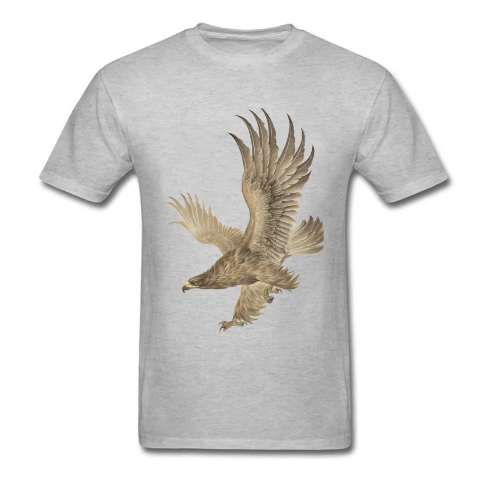 100% Cotton Men Short Sleeve Mongolia Eagle T Shirts Gift Tees Fashionable Normal O Neck Tshirts Top Quality Mongolia Eagle grey