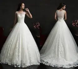 Vestido De Noiva 2018 Casamento свадебное платье белый романтический кружевное бальное платье Тюль Принцесса платья для матери невесты платье