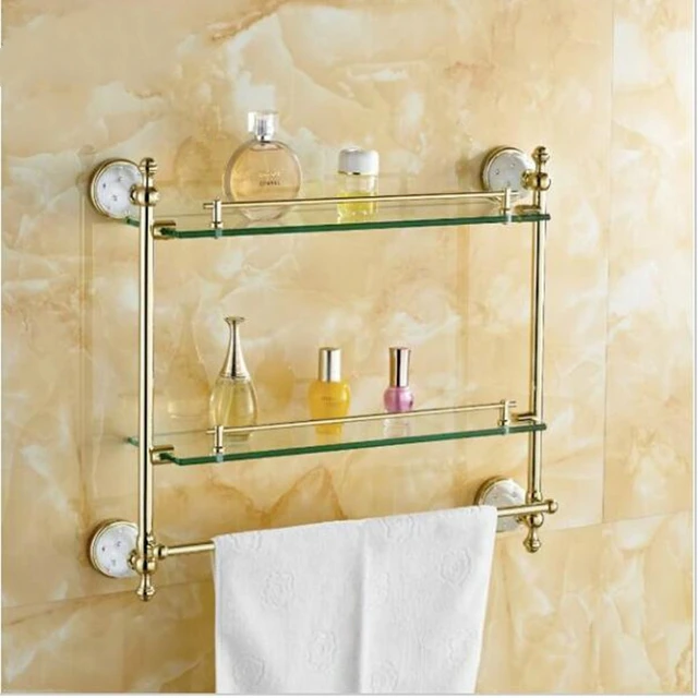 Tempered Glass Bathroom Glass Shelf  Tempered Glass Bathroom Accessory -  Bathroom - Aliexpress