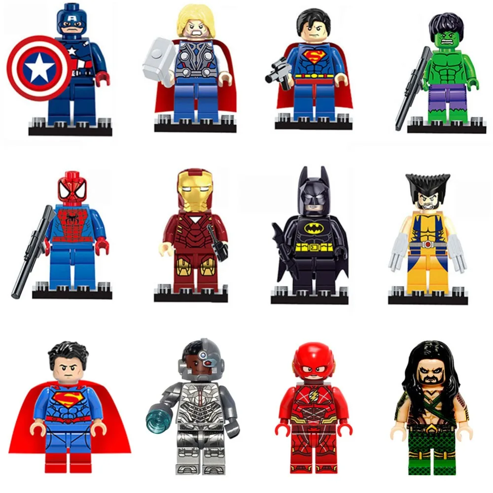 minecraft superhero figures