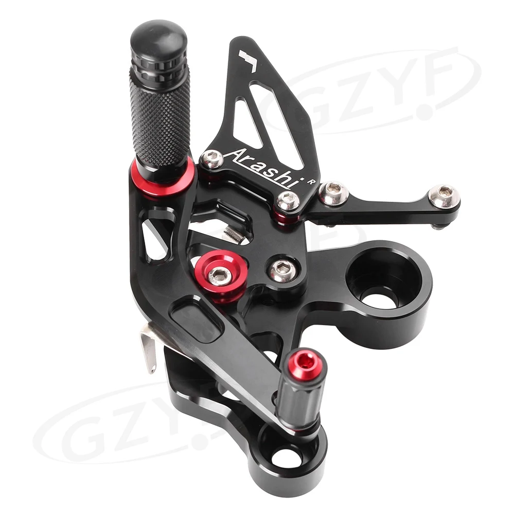 CNC Adjustable Motorcycle Rearset Rear Set Footpegs Footrest For Ymaha MT-09 FZ-09 / MT09 FZ09 2014 2015 2016 2017