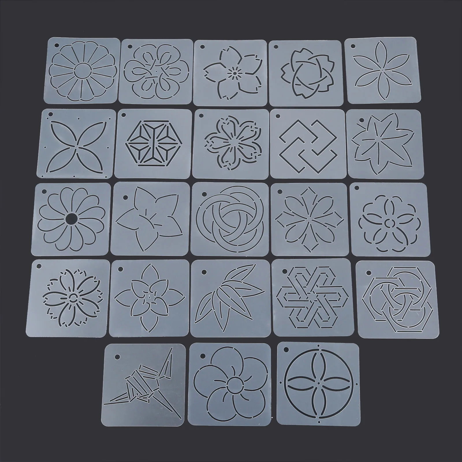 

1Pc 12x12cm Acrylic Quilting Template Patchwork Tools Crimping Embroidery Quilting Spine Embroidery Templates Tracing Board