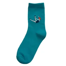 Женские Красочные осенние модные носки конфеты-цветная трубка носки в трубке повседневные вкусовые хлопковые носки EU35-39 z319