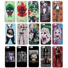 Suicide Squad Harley Quinn Jared Leto Joker Comics Panda Cartoon Black Hard Phone Case For iPhone 7Plus 7 6Plus 6 6S 5 5S SE 4