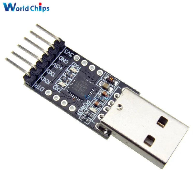 

CP2102 USB 2.0 to TTL UART Module 6Pin Serial Converter STC Replace FT232 Adapter Module 3.3V/5V Power for Arduino High Quality