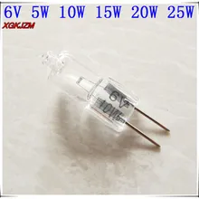 Галогенная лампа G4 6 в 5 Вт 10 Вт 15 Вт 20 Вт 30 Вт галогенная лампа 6 В g4 30 Вт лампочка 6 В g4 5 Вт лампочка 20 Вт g4 6 в 30 Вт Высокое качество 5 шт./лот