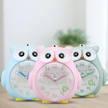 

Cute Owl Alarm Clock Luminous Clocks Children Bed Snooze Alarm Clock With Soft Night Light For Desk Decoration Birthday Gifts