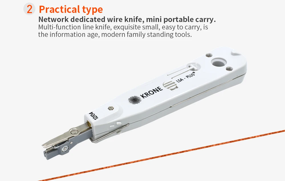 Серебряный Krone Lsa-plus инструмент для телекоммуникационного телефонного кабеля RJ11 RJ45 сетевой набор инструментов Профессиональный