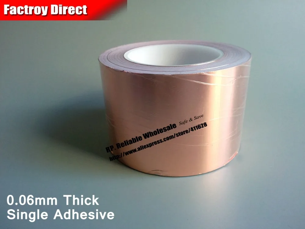 (52mm*30 meters *0.06mm) Single Side Conductive Adhesive Copper Foil