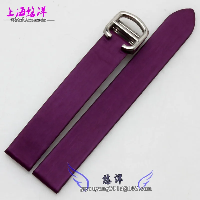 Durable Genuine Leather Deployant Watch Band Strap Buckle Bracelet Watchbands 14mm