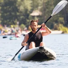 

2018 double canoe kayaking high-end inflatable boat imported drawing material rich kayak Thick inflatable dinghy