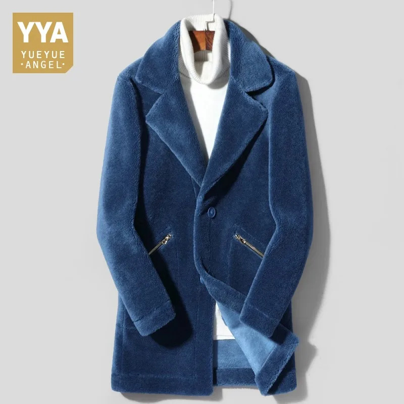 

Brand New Mens Winter Shearling Real Fur Coat Long Slim Fit Reversible Motorcycle Overcoat Slim Fit Luxury Suede Leather Jackets