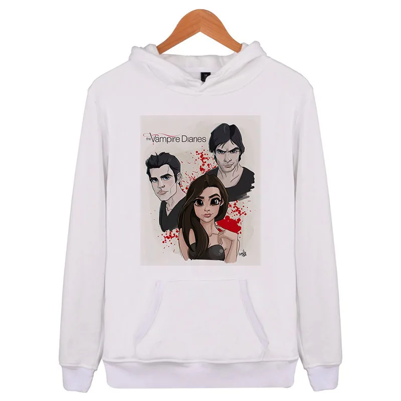 

Vampire Diaries Brand 2018 Hoodie Print Long-Sleeved Hoodies Men Fashion Tracksuit Male Sweatshirt Hoody Mens Q6006