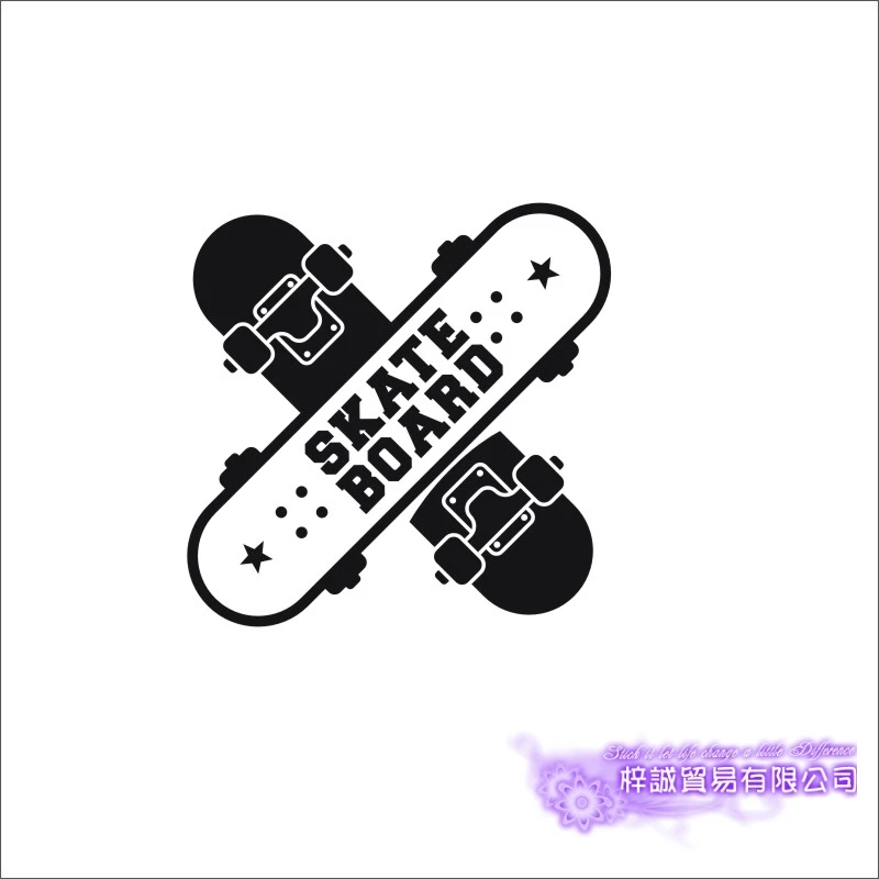 Roller Skating Skate Sticker LNG Sports Decal Kids Room Posters Vinyl