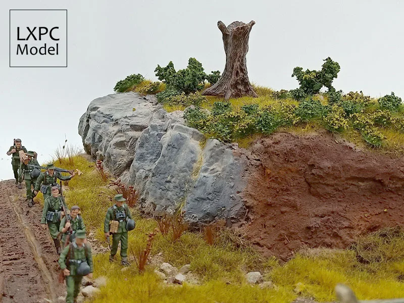 Сценарная платформа мертвое дерево пень миниатюрный пейзаж сцена моделирование дерево
