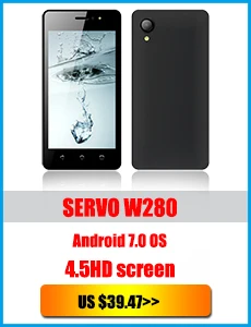 Телефон SERVO H1 4," Android 6,0 Spreadtrum7731C 4 ядра 1,2 ГГц мобильных телефонов Встроенная память 4 г Dual SIM 5MP GSM WCDMA телефонов смартфон