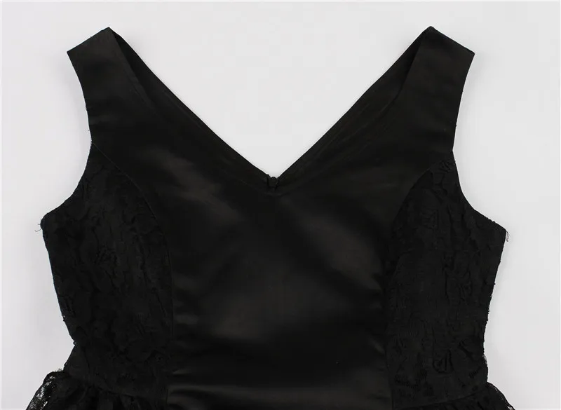 LSYCDS черный элегантное котельное Макси платье для Для женщин без рукавов сексуальное кружевное платье с v-образным вырезом; вечерние платье А-силуэта, размера плюс, длина до пола, женская одежда