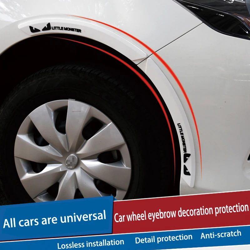 

Car Wheel Eyebrow Decoration Protection Car Styling Car Anti-collision Strip For SUBARU Forester 2014 2016 2009 Outback impreza