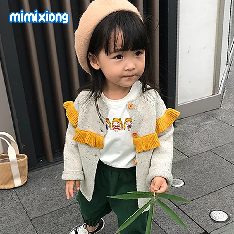 Baby Sweater Newborn Girls Sweaters Cardigans 2018 Autumn Causal Toddler Long Sleeves Knitwear Jackets Winter Children Knit Tops