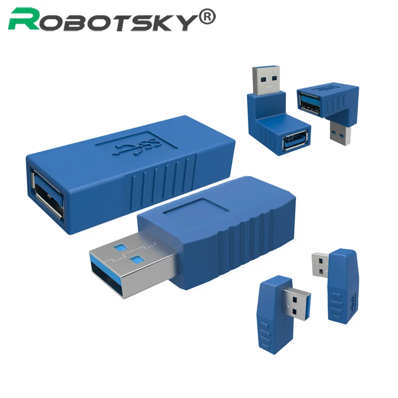 Угловой адаптер с углом 90 градусов USB 3 0 A папа мама вертикальный левый вправо вниз