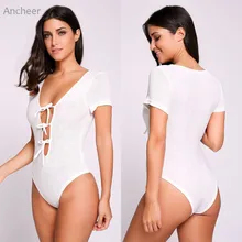 Фирменная Новинка купальники бикини женские пикантные однотонные короткий рукав с глубоким вырезом Кружева до Одна деталь бикини костюм для мальчиков, футболка+ штаны Купальник Пляжная купальный костюм