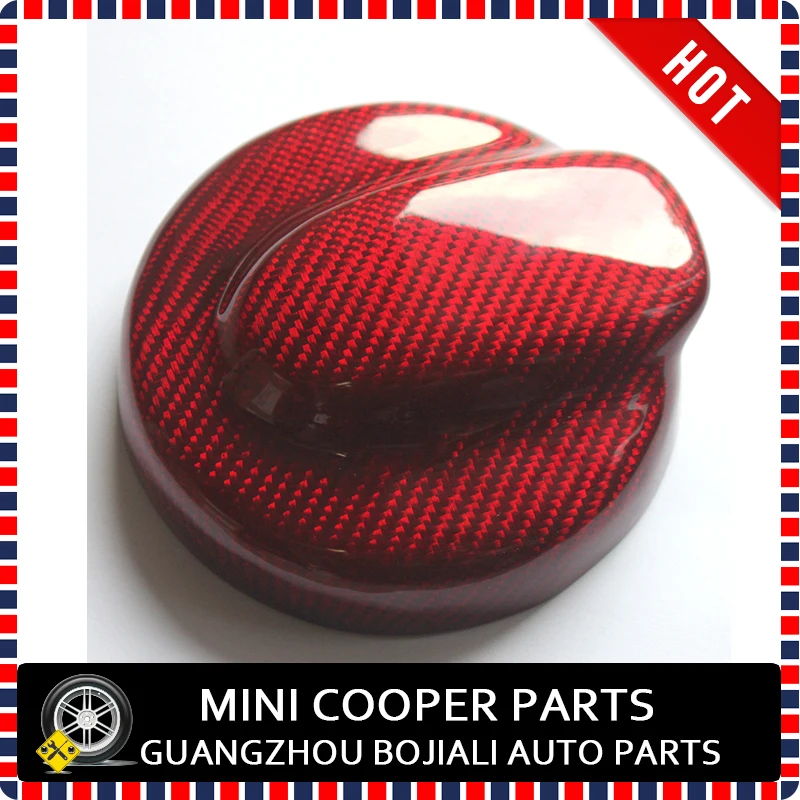 Для Mini Cooper(2007-2013) R55-56 Настоящее Сухой черный/красный углеродного волокна на газовом топливе Кепки масла крышка для R55 R56 Cooper S(1 шт./компл