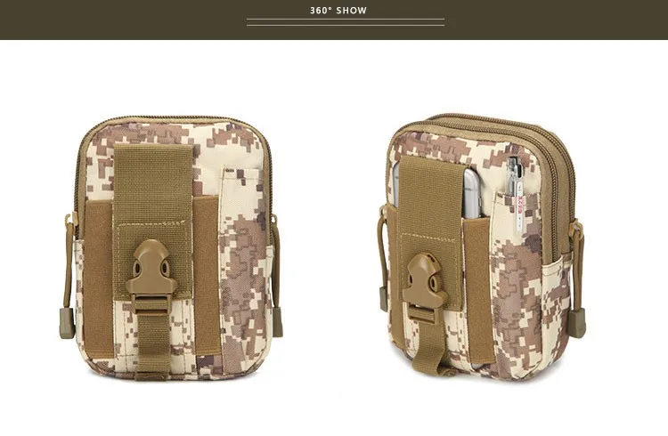Empty Bag for Emergency Kits First Aid Kit Military Waist Camouflage Fanny Pack Outdoor Camping Travel Tactical Molle Pouch Mini (15)