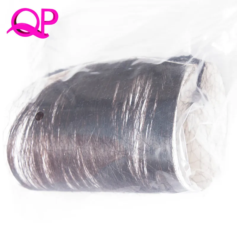 Qp Hair Front On Hair Bangs Brown Black Blonde One Piece Only Fringe Hair Extensions Synthetic False Hair Bangs