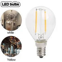 Лампа накаливания Эдисона лампа Энергосберегающая E14 2 Вт светодиодный 220 V Шаровой глобусная лампочка G45- M25