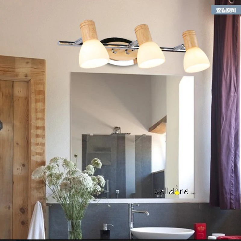 LED الحمام الغرور مصباح حائط للماء antifogging الزجاج مصباح الحديثة نمط AC85-265V
