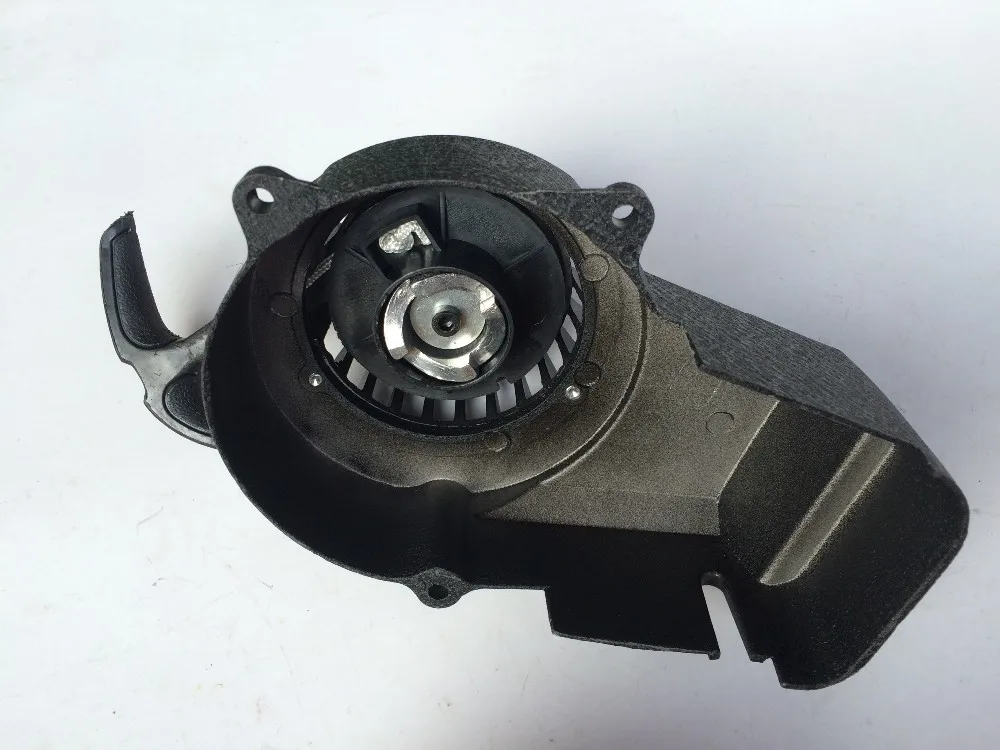 

Free shipping 2stroke 49cc engine hand pull device mini car hand pull device starter aiconductor hand pull device black color
