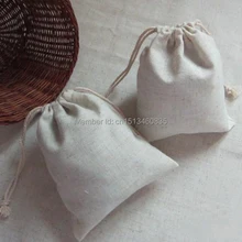 100 шт./лот CBRL джута/Лен/Льна Drawstring сумки и мешок для аксессуары/мышей, различных цветов, размер подгонять
