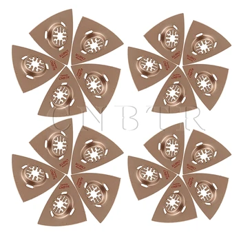 

CNBTR 20pcs 80mm Universal Oscillating Triangle Carbide Rasp MultiTool Blades