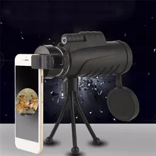 HD 12X50 Монокуляр Профессиональный охотничий телескоп зум мобильный телефон бинокль для фотосъемки с штативами