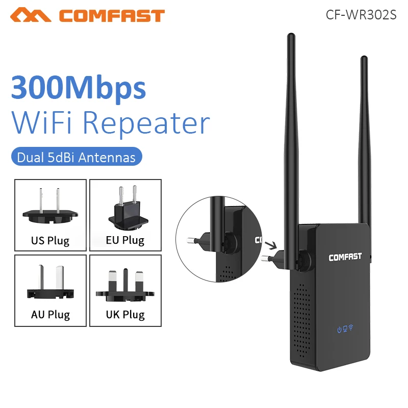 Comfast CF-WR302S Беспроводной Wi-fi роутер повторитель 300 м 10dBi антенна Wi-fi ретранслятор сигнала 802.11N/B/G Roteador Wi-fi Rang удлинитель