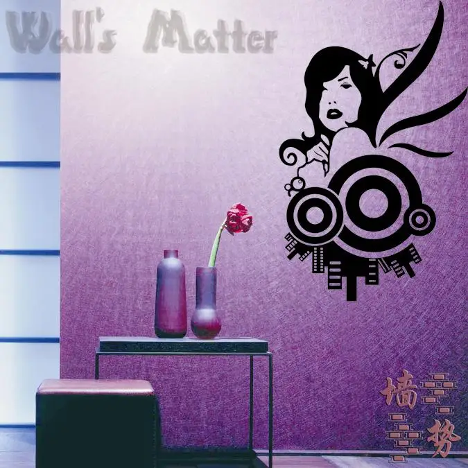 Abstract sexy woman household adornment bedroom wall stickers can be removed as sticky wallpaper paste bar KTV coffee shop