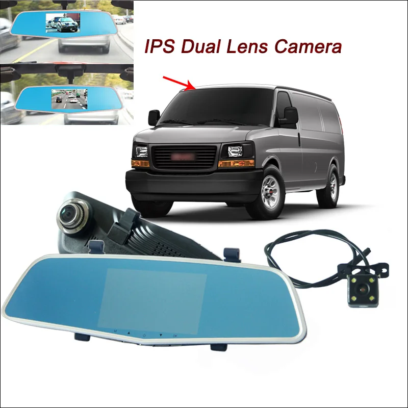 

BigBigRoad For gmc savana canyon yukon terrain acadia envoy sierra Car DVR Rearview Mirror Screen Video Recorder Dash Camera
