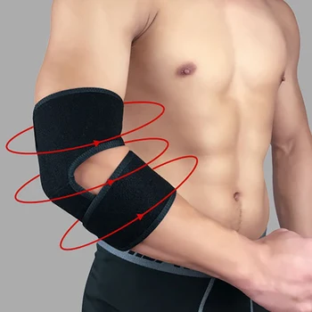 1 Paar Elleboog Ondersteuning Sport Pad Brace Protector Guard Strap Tennis Basketbal Volwassenen Elastische Ok Stof Composiet Sbr 1 Paar Elleboog Ondersteuning Sport Pad Brace Protector Guard Strap Tennis Basketbal Volwassenen Elastische Ok Stof Composiet Sbr