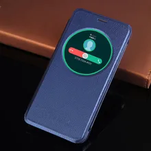Умный чехол для телефона с круговым окошком с функцией автоматического сна и пробуждения, противоударный флип-чехол Hoslter для Asus Zenfone 3 ZE520KL/ZE552KL