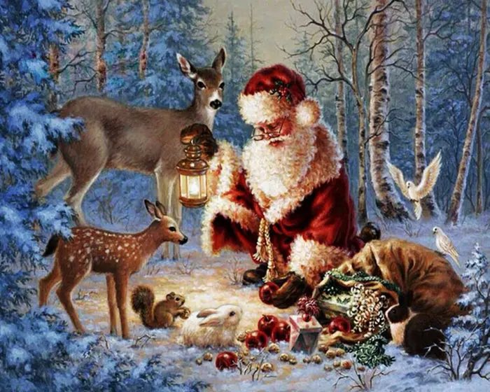 

Needlework Diamond Painting cross stitch Diamond Cross Stitch Santa Claus Diamond art Full Diamond Embroidery Christmas