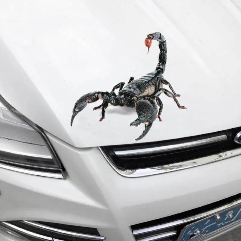 3D Автомобильная наклейка животные бампер паук геккон скорпионы для Peugeot 206 207 208 301