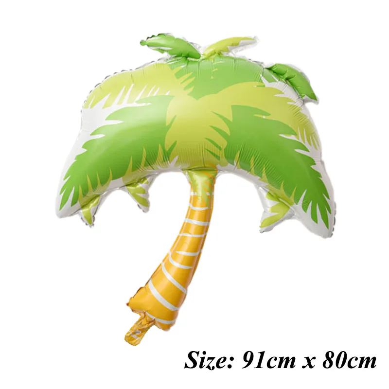 1PcGreen PalmCoconut Tree Hawaiian Beach Party Balloon Birthday Wedding decor LE